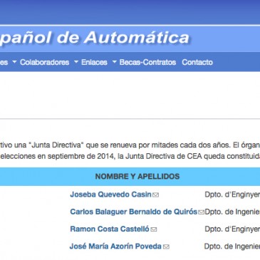 UMH news: Spanish Committe of Automation names Jose M. Azorín coordinator
