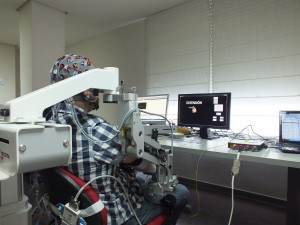 User testing multimodal brain neural interface to control exoskeleton