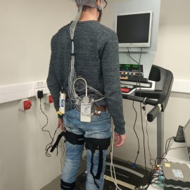 Pseudo-Online BMI Based on EEG to Detect the Appearance of Sudden Obstacles during Walking