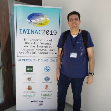 Presentation of the work «The Effect of tDCS on EEG-Based Functional Connectivity in Gait Motor Imagery» at the IWINAC2019